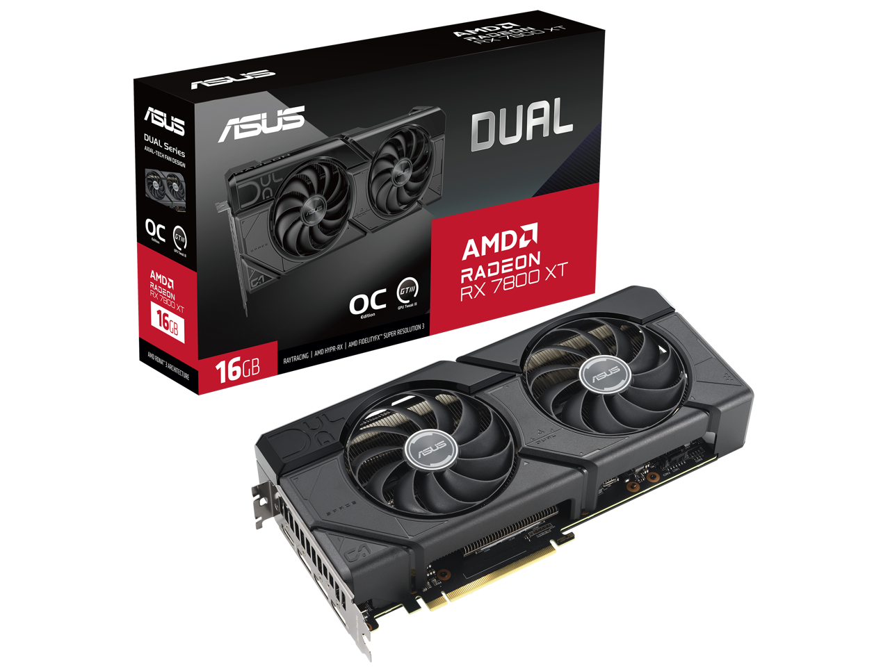 ASUS DUAL RX7800XT O16G GDDR6X (PCIe 4.0, 16GB GDDR6X, HDMI 2.1 ...