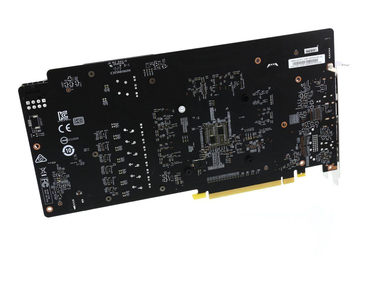 MSI GeForce GTX 1060 6GB GDDR5 PCI Express 3.0 x16 ATX Video Card GTX 1060  ARMOR 6G OC