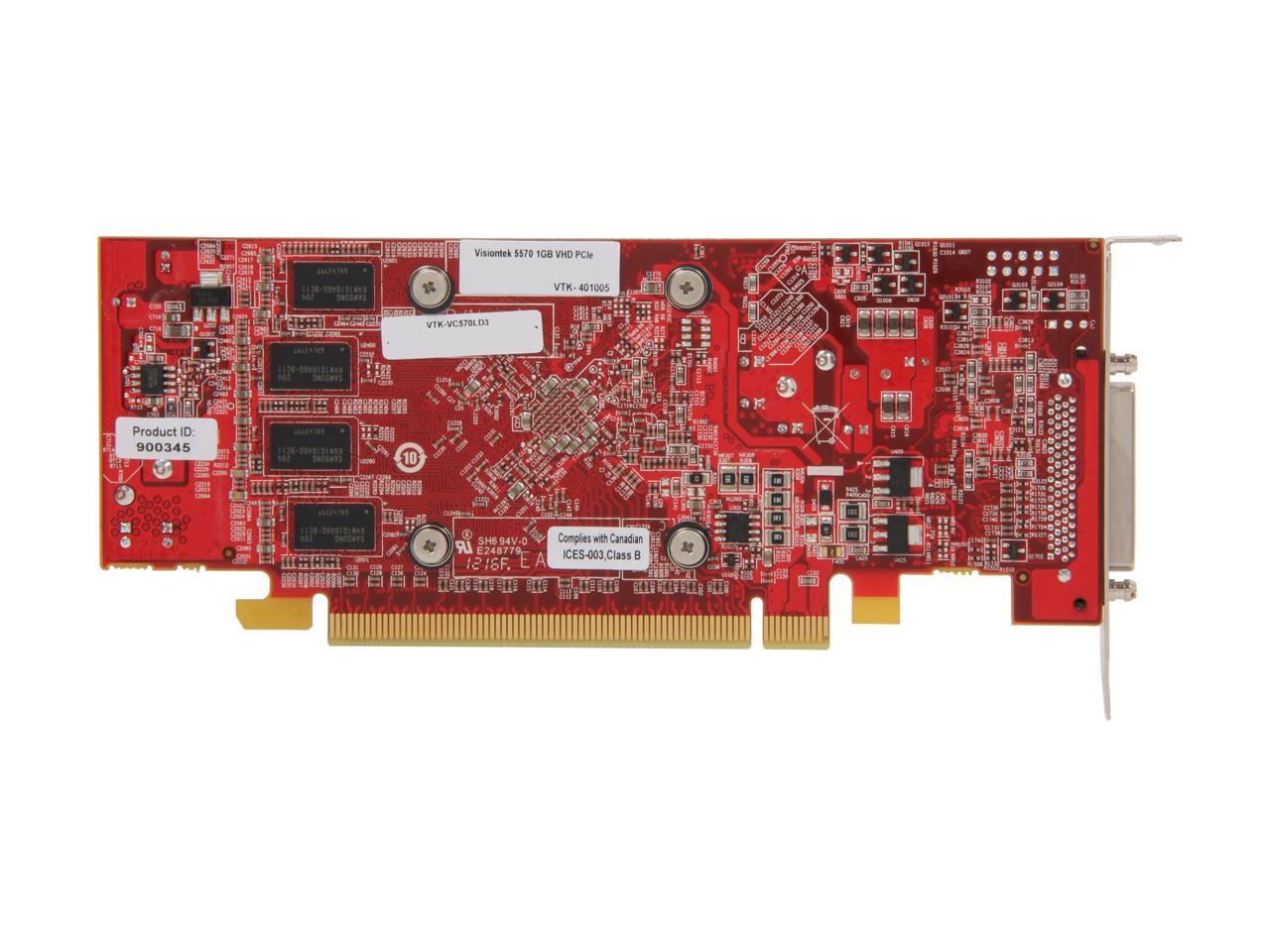 Visiontek Radeon HD 5570 SFF 1GB DDR3 4M VHDCI DVI (4 x ...