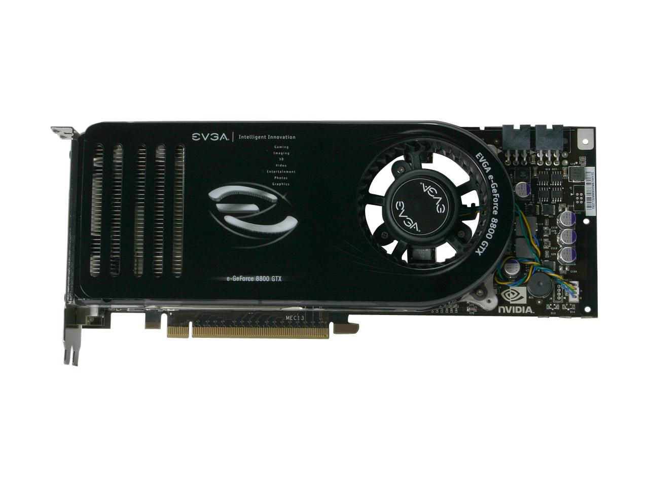 EVGA GeForce 8800 GTX 768MB GDDR3 PCI Express x16 SLI Support Video Card  768-P2-N831-AR