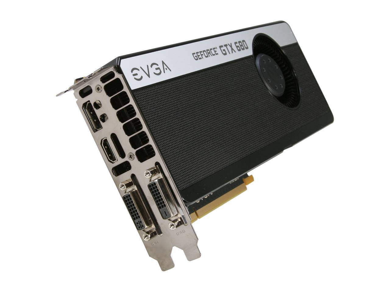 DVI-D HDMI Graphics Card  for Mac 02G-P4-3682-KR EVGA GeForce GTX680 2GB GDDR5 DisplayPort DVI-I