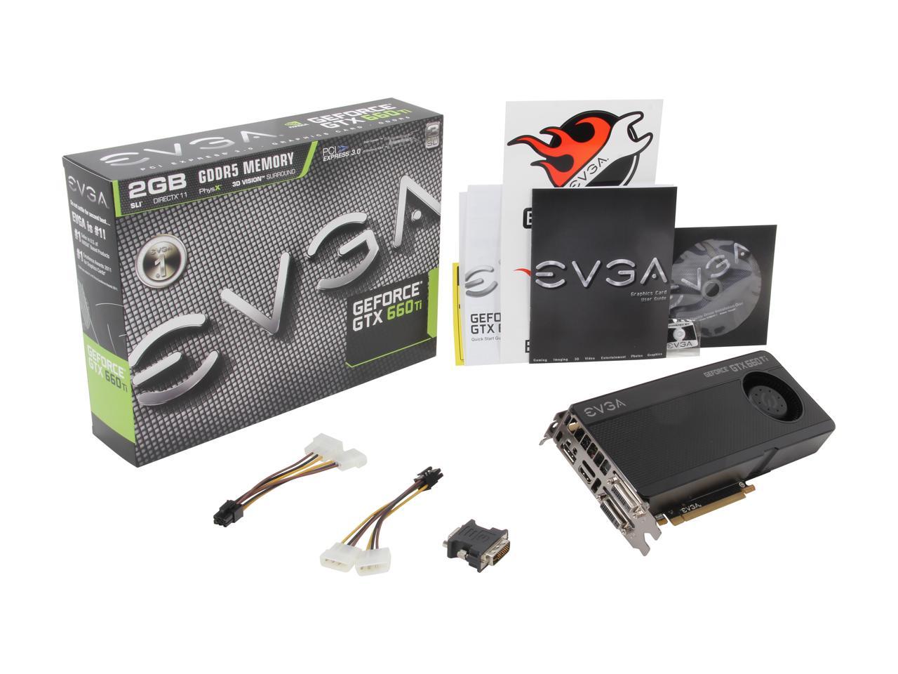 EVGA GeForce GTX 660 Ti 11 02G-P4-3660-KR 2GB 192-Bit GDDR5 PCI Express 3.0 HDCP SLI Support Video Card - Newegg.com