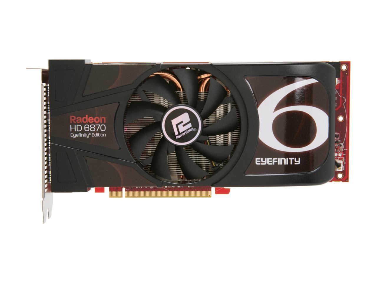 Powercolor Radeon Hd 6870 Video Card Eyefinity 6 Edition Ax6870 2gbd5 6dg 6647