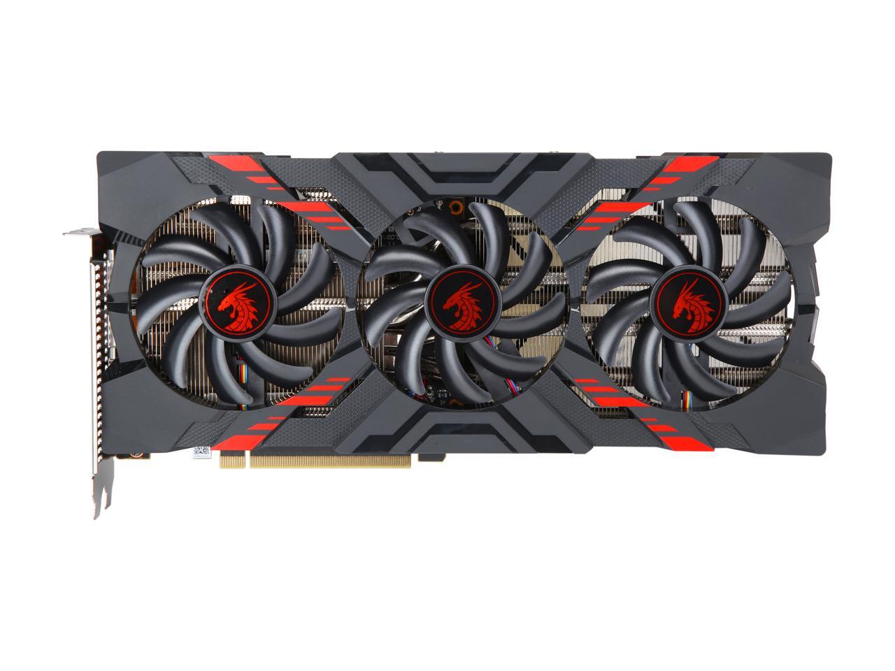 PowerColor RED DRAGON Radeon RX Vega 56 Video Card AXRX VEGA 56 8GBHBM22D2HD/OC