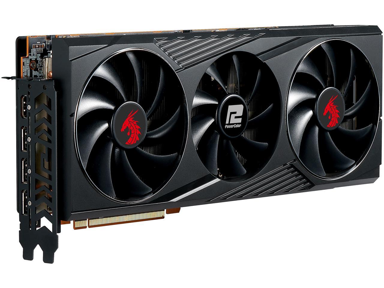 Powercolor Red Dragon Amd Radeon Rx 6800 Xt Gaming Graphics Card With 16gb Gddr6 Memory Powered By Amd Rdna 2 Raytracing Pci Express 4 0 Hdmi 2 1 Amd Infinity Cache Newegg Com