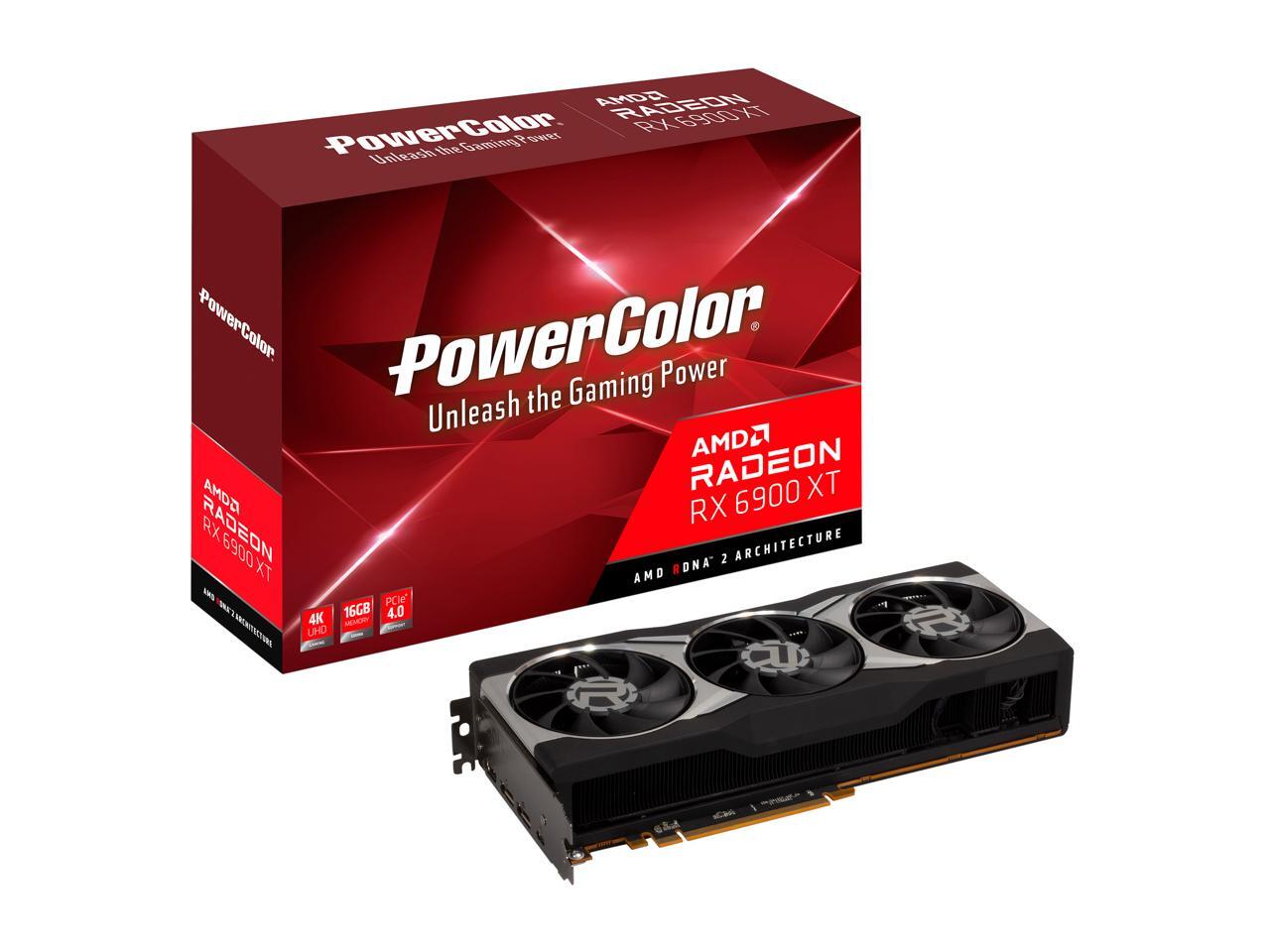 PowerColor Radeon RX 6900 XT Video Card AXRX 6900XT 16GBD6-M2DHC ...