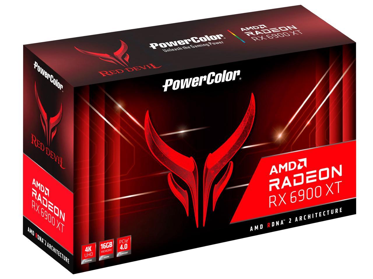 PowerColor Red Devil AMD Radeon RX 6900 XT Gaming Graphics Card with ...