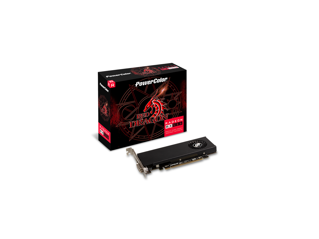 PowerColor Red Dragon Radeon RX 550 Video Card AXRX 550 4GBD5-HLE ...
