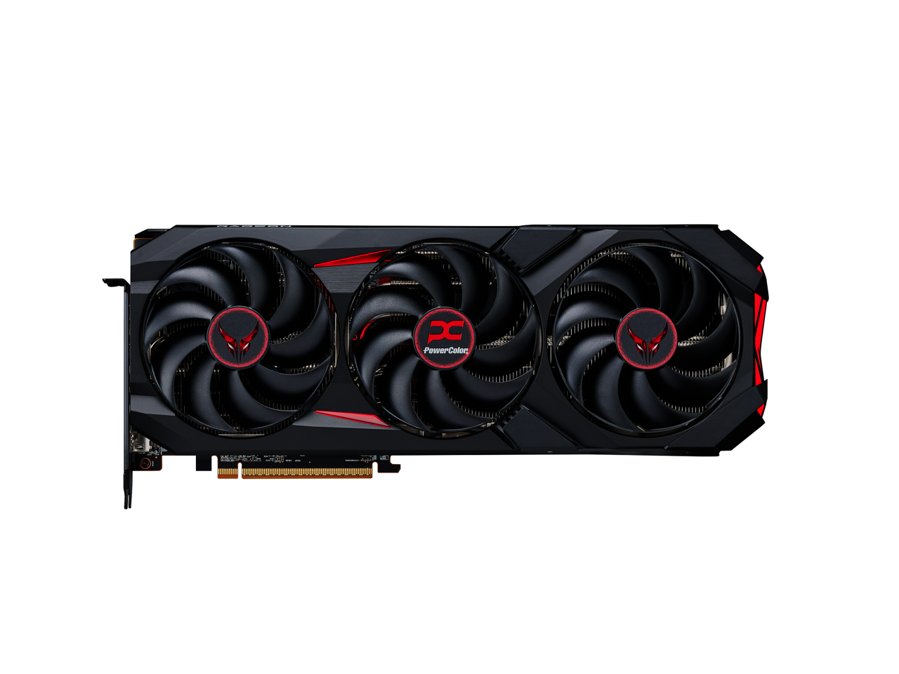 Powercolor red devil limited edition amd radeon rx 9070 xt 16gb gddr6 sprednji pogled grafične kartice