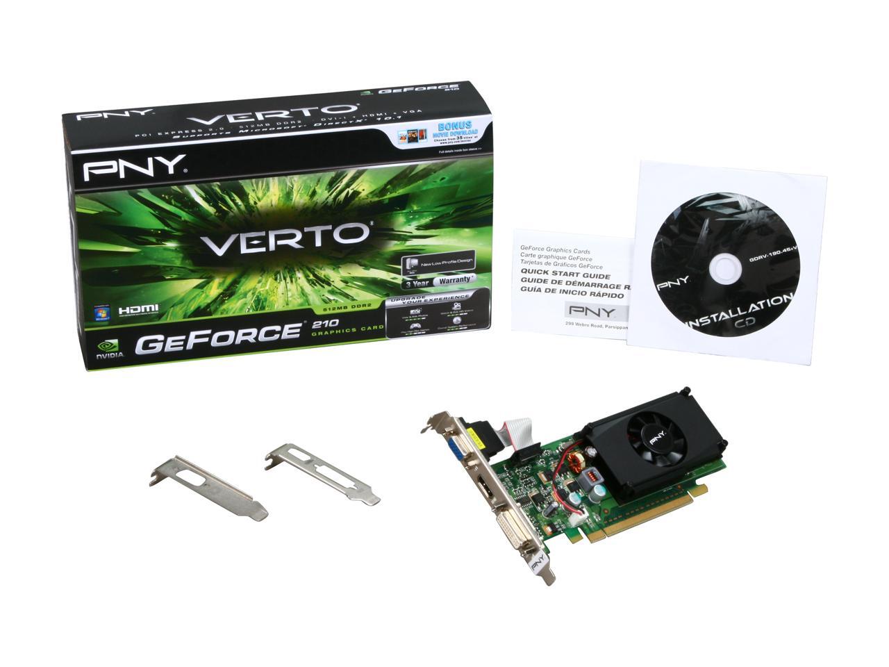 Open Box PNY GeForce 210 Video Card VCGG2105XEBS
