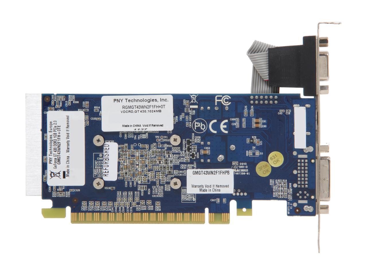 Refurbished: PNY GeForce GT 430 (Fermi) Video Card RVCGGT4301XXB ...