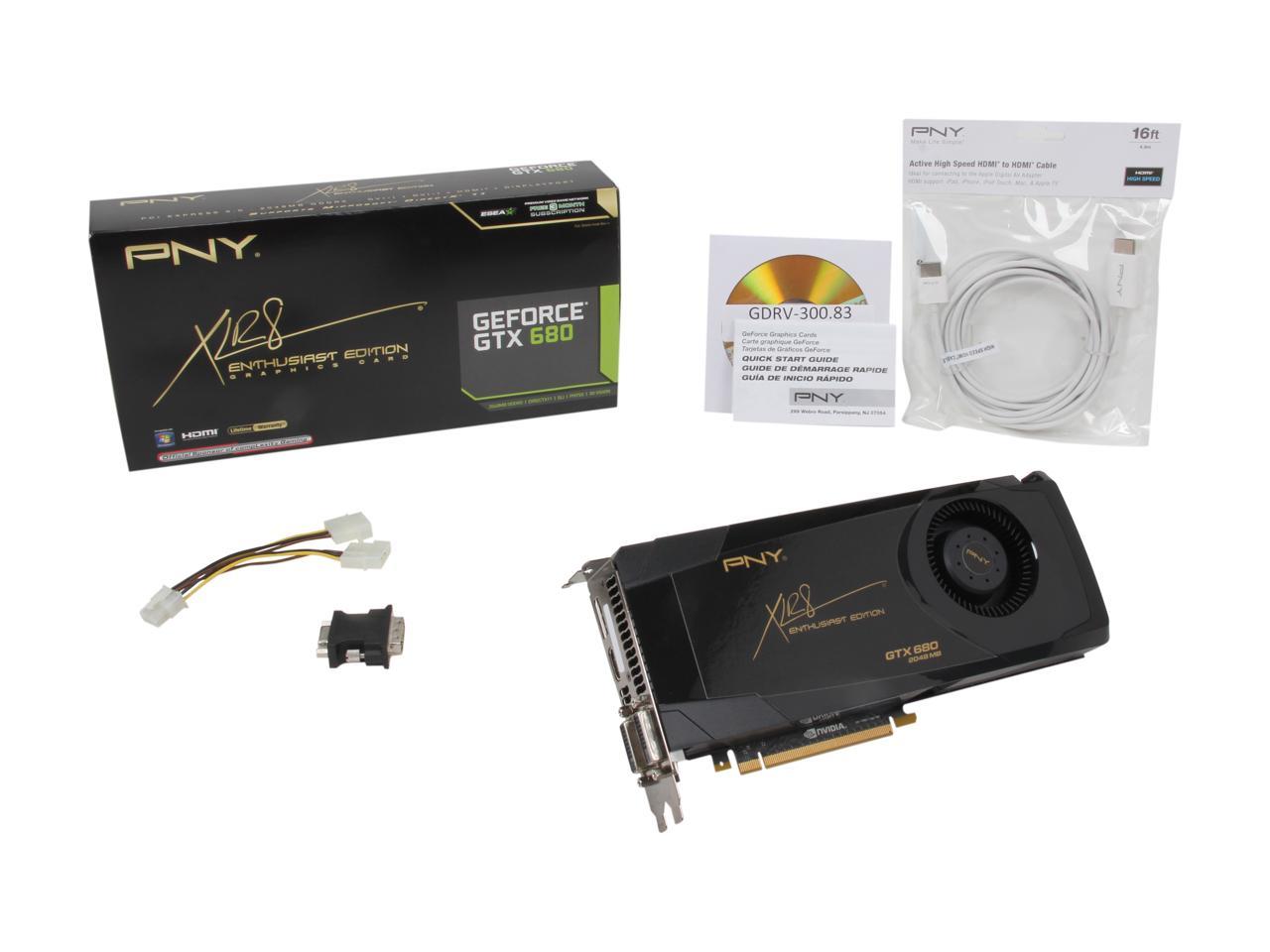 nvidia gtx 680 2gb pny xlr8 enthusiast edition