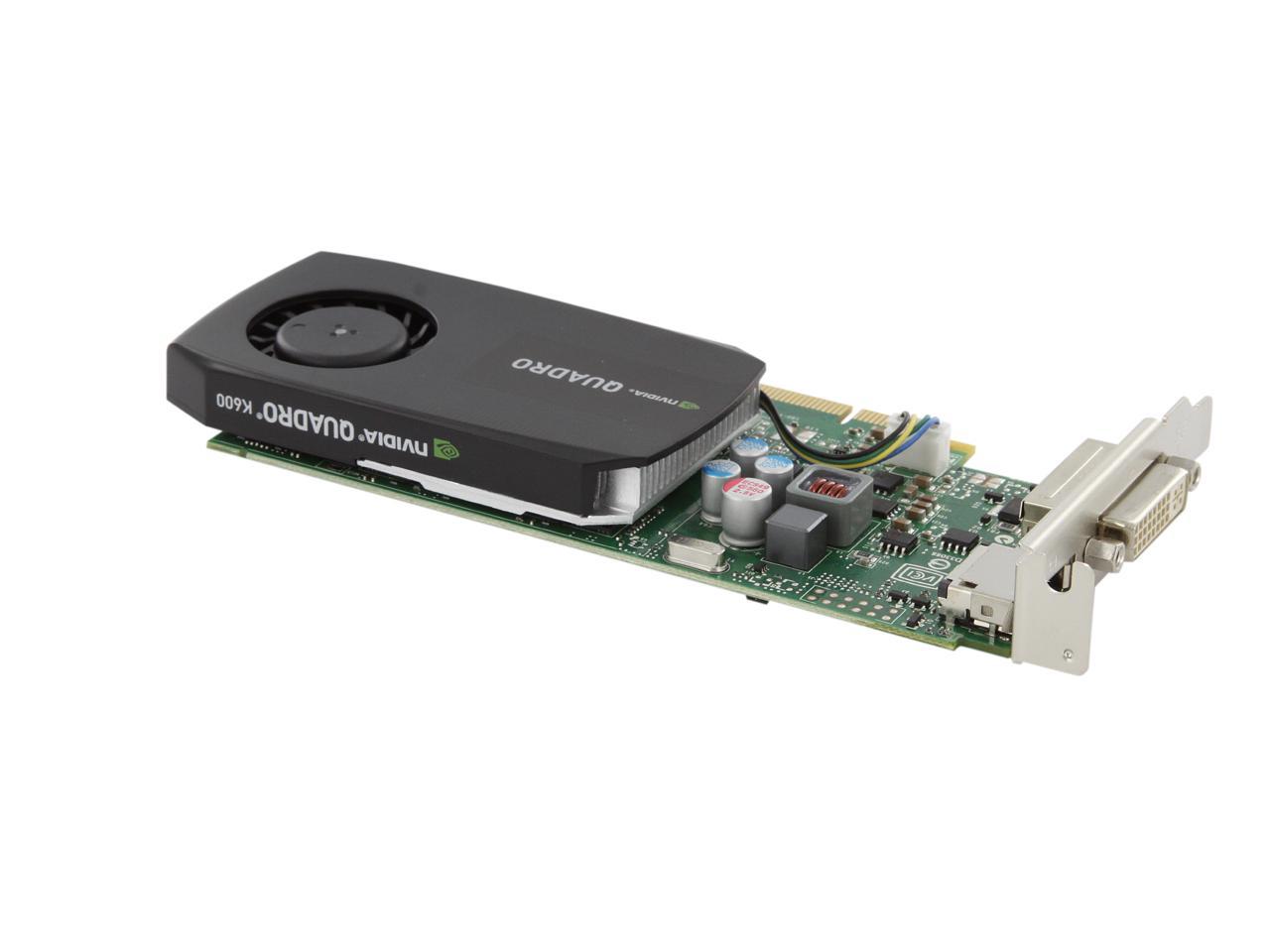 Nvidia Quadro K600 Vcqk600 Pb 1gb 128 Bit Gddr3 Pci Express 2 0 X16 Low Profile Workstation Video Card Newegg Com