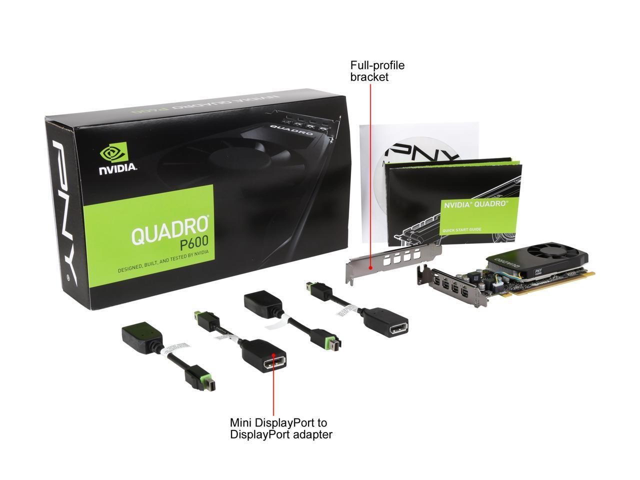PNY Quadro P600 VCQP600-PB 2GB 128-bit 
