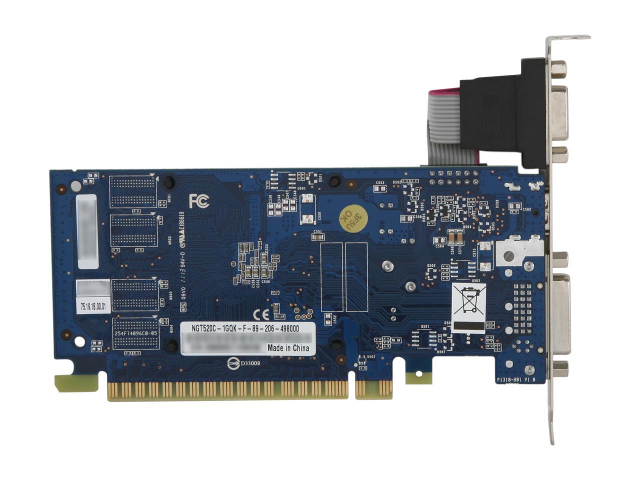 ECS GeForce GT 520 (Fermi) Video Card NGT520C-1GQK-F - Newegg.com