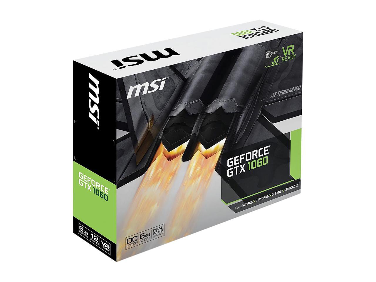 MSI GeForce GTX 1060 DirectX 12 GTX 