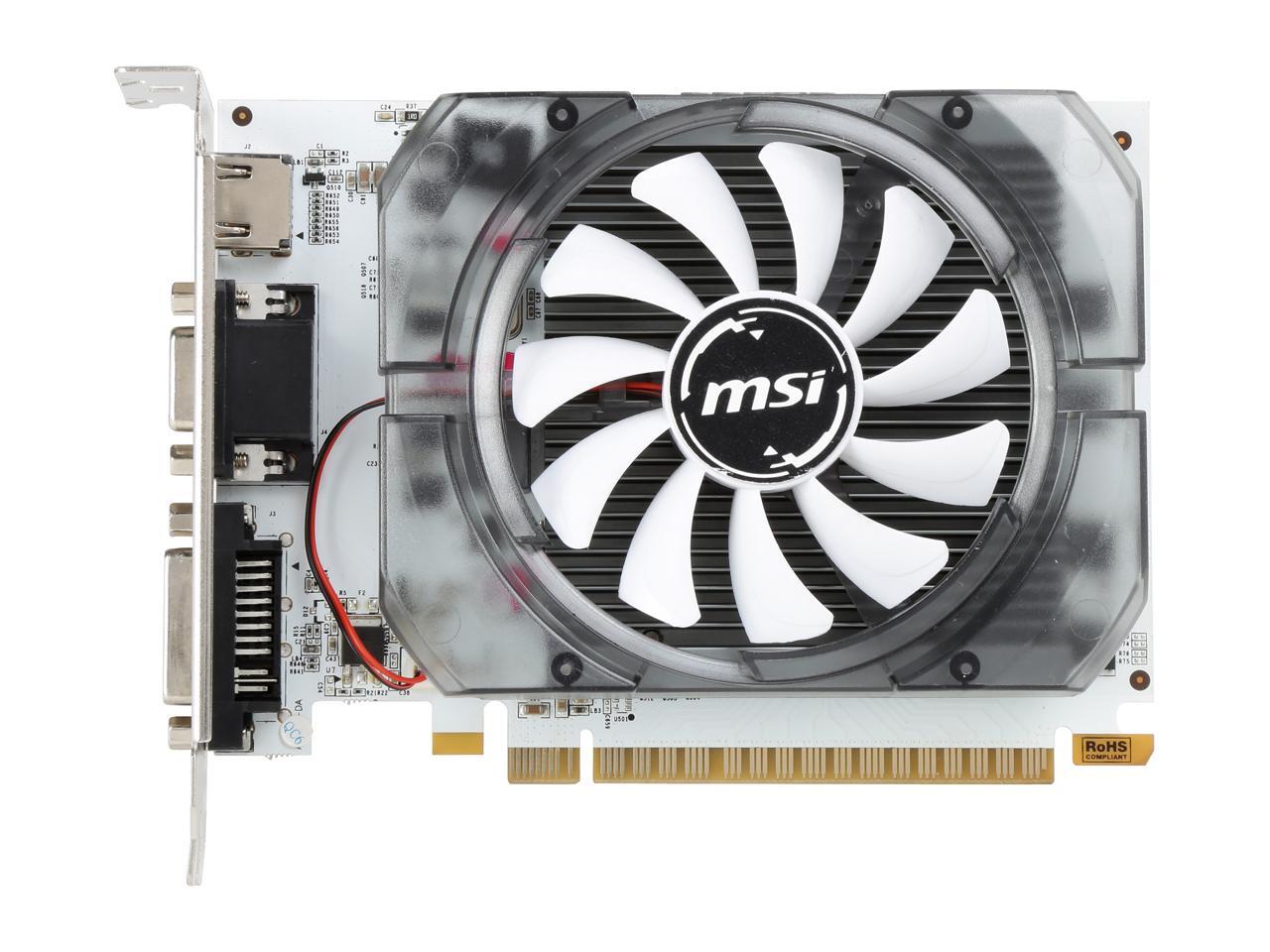 Refurbished: MSI GeForce GT 730 DirectX 12 N730-2GD3V3 2GB 128-Bit DDR3 ...