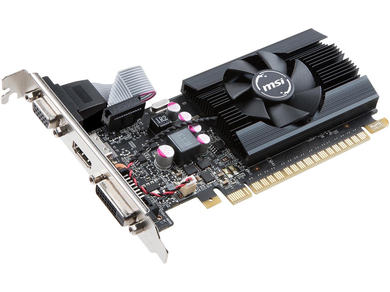MSI GeForce GT 710 Video Card GT 710 2GD5 LP - Newegg.com