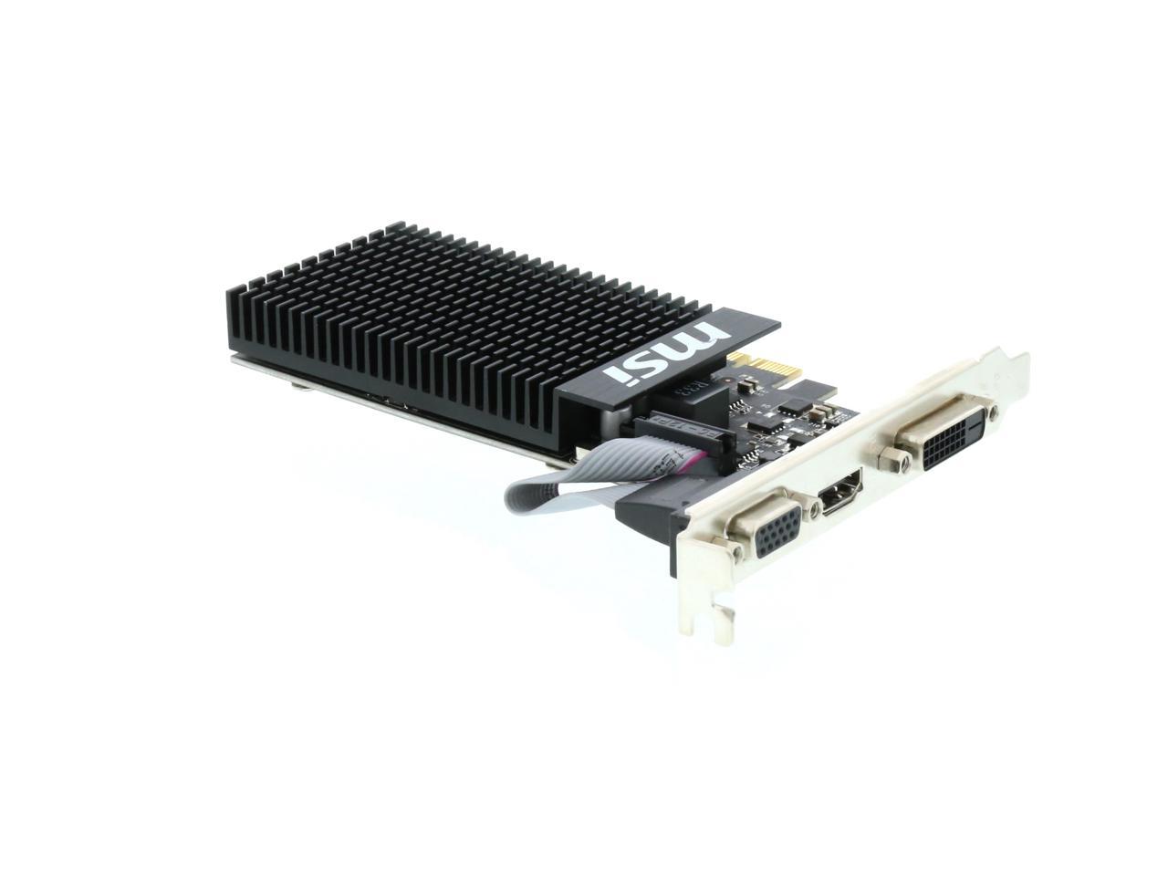 Refurbished Msi Geforce Gt 710 Directx 12 Gt 710 2gd3h Lp Video Card Newegg Com