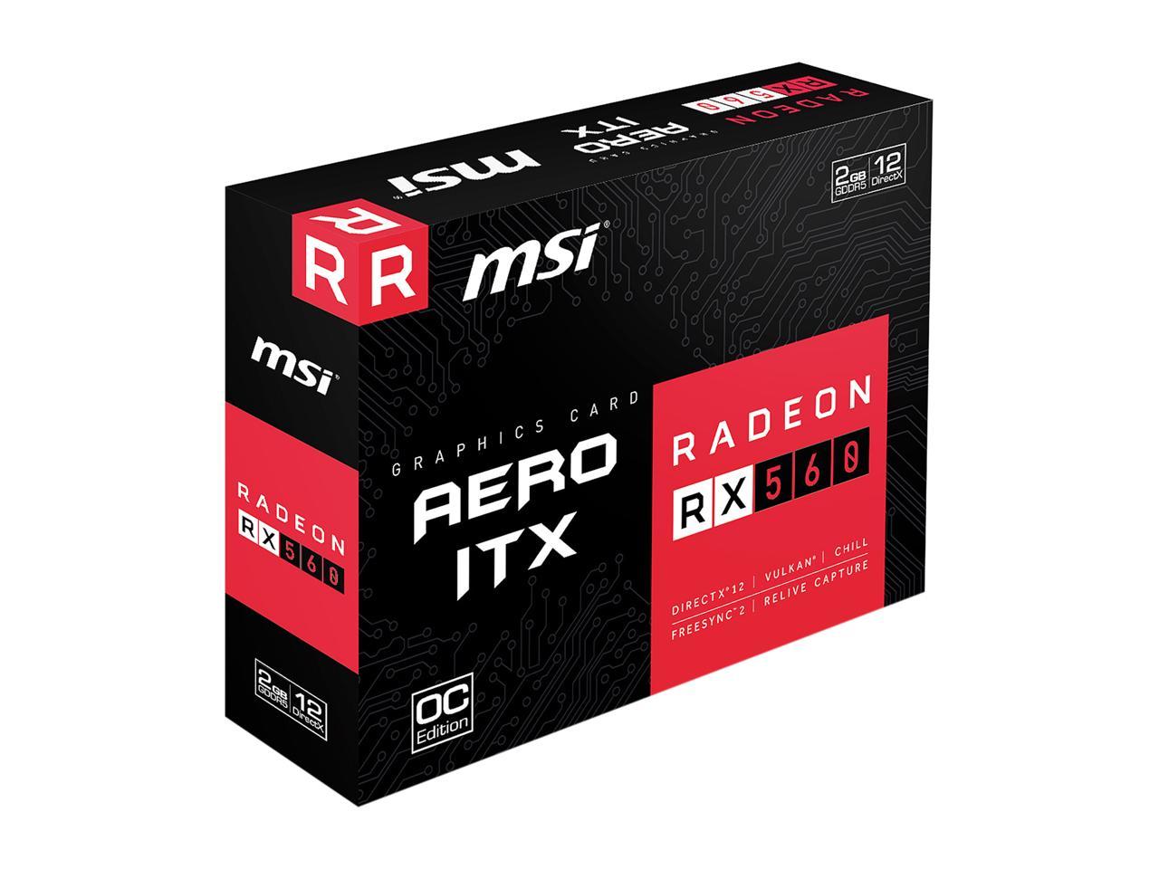 MSI Radeon RX 560 Video Card RX 560 AERO ITX 2G OC - Newegg.com