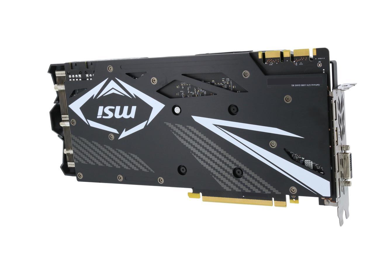 Msi Geforce Gtx 1080 Video Card Geforce Gtx 1080 Duke 8g Neweggca