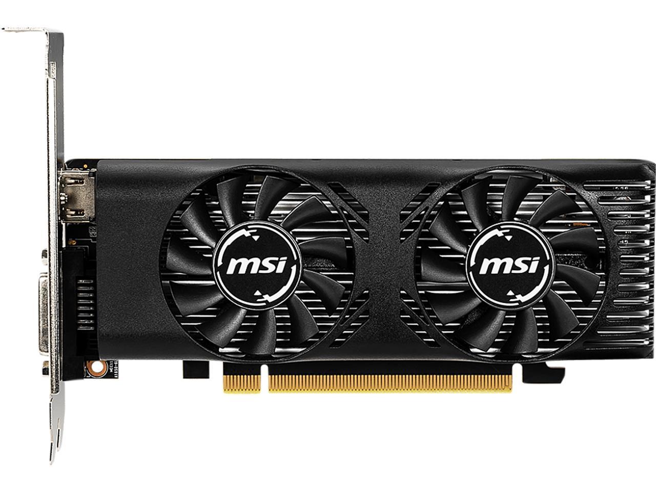 Refurbished: MSI GeForce GTX 1650 Video Card GTX 1650 4GT LP OC