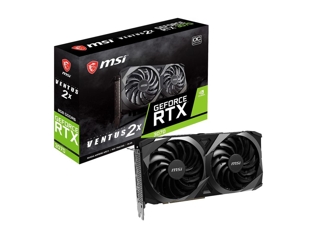 MSI Ventus GeForce RTX 3070 Video Card RTX 3070 VENTUS 2X OC ...