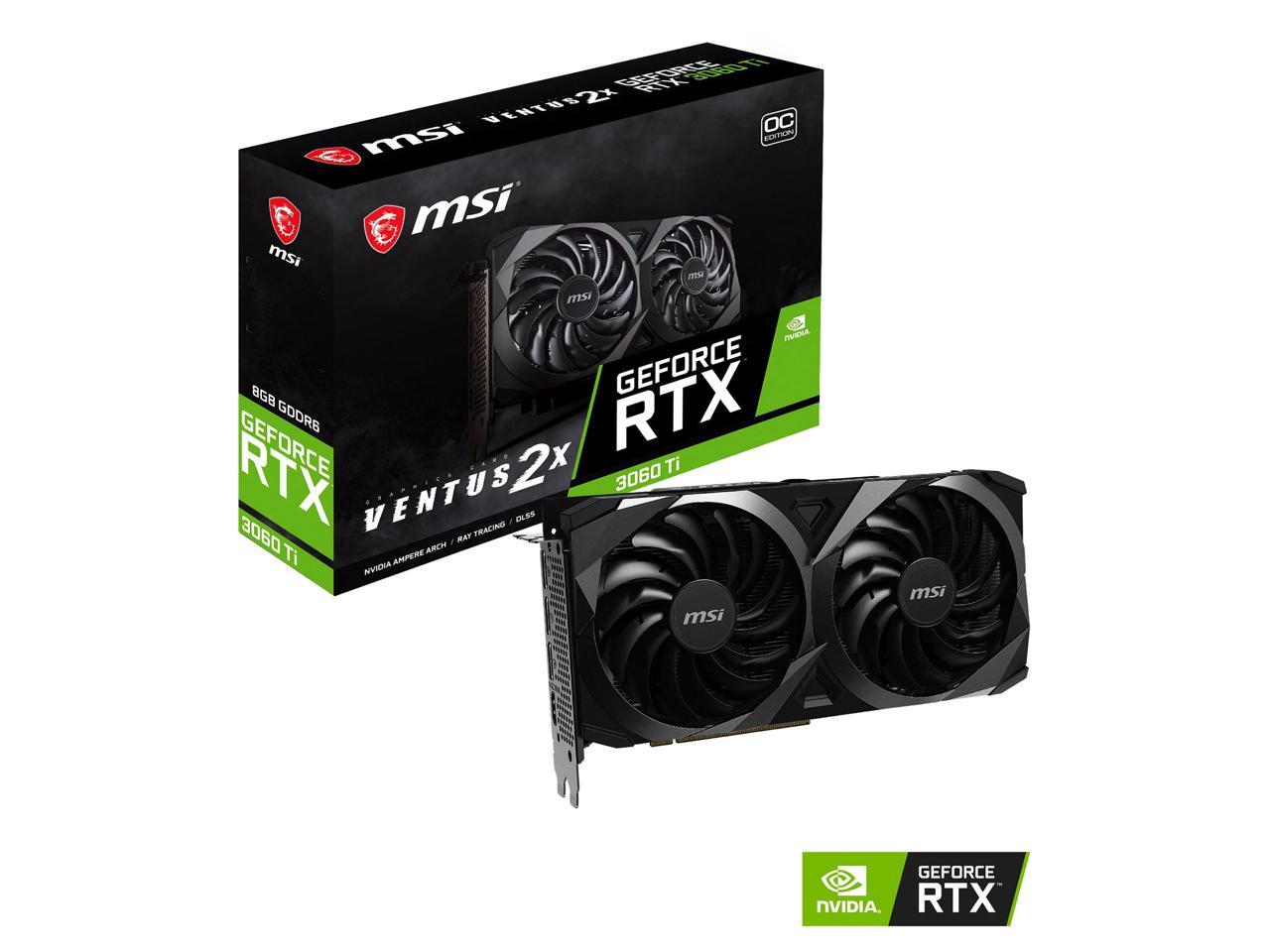 Msi Ventus Geforce Rtx 3060 Ti Video Card Rtx 3060 Ti Ventus 2x Oc Newegg Com