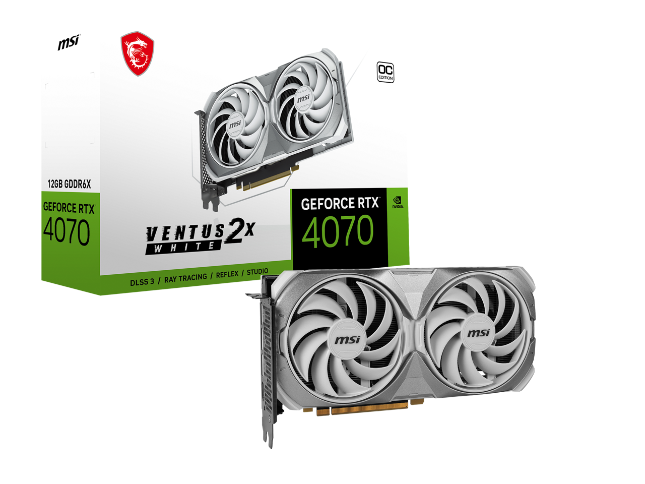 MSI Ventus GeForce RTX 4070 Video Card RTX 4070 VENTUS 2X WHITE 12G OC Newegg.ca
