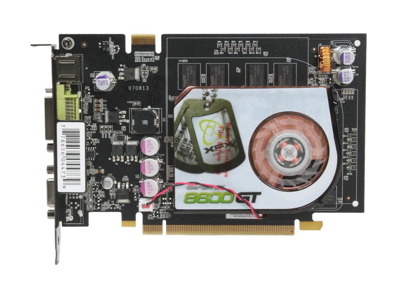 XFX GeForce 8600 GT Video Card PVT84JZAFG - Newegg.com