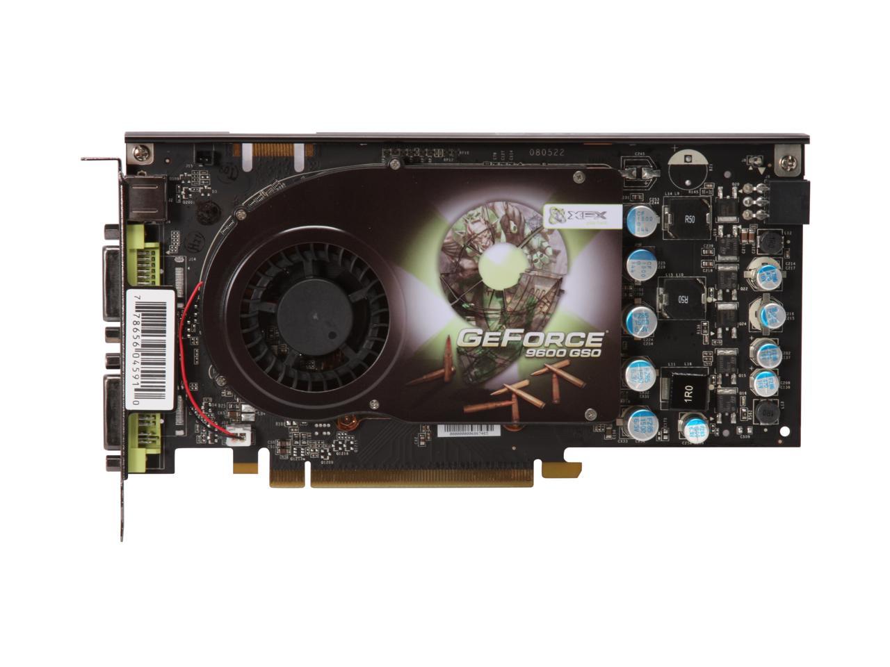 Nvidia geforce 9600 gso сколько памяти