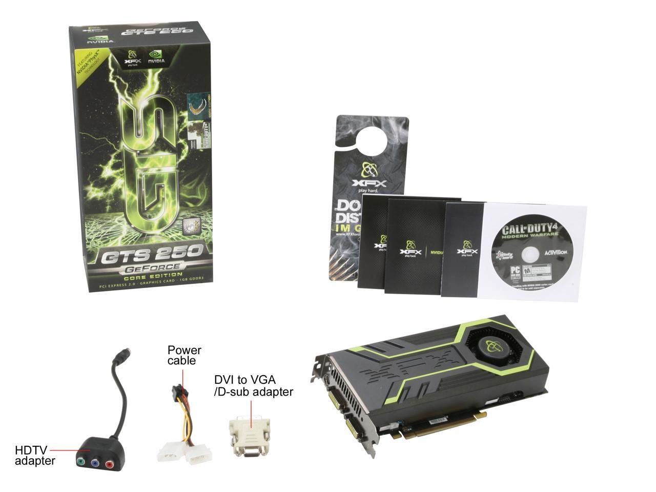 XFX GeForce GTS 250 Video Card GS250XZDFU - Newegg.com