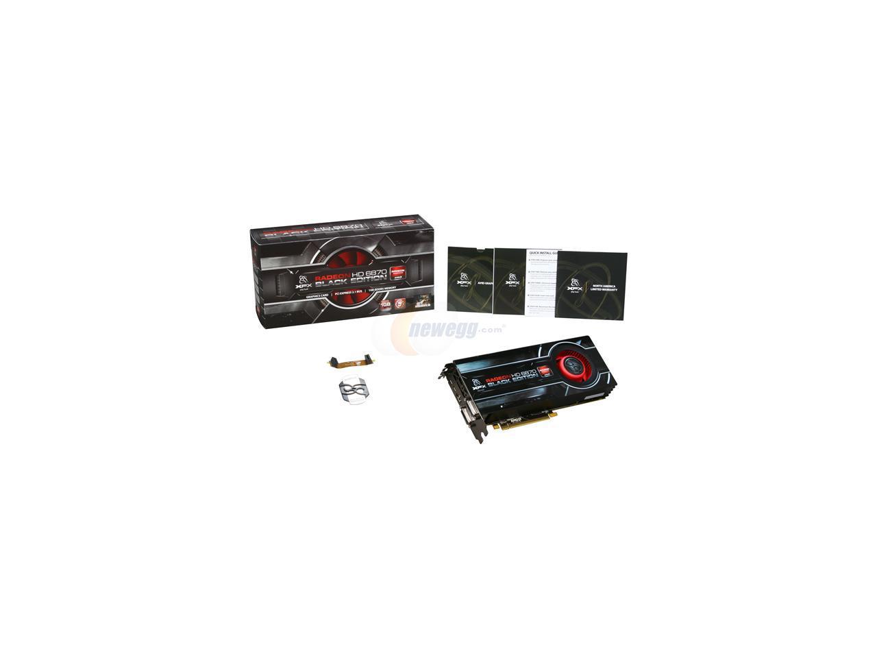 Xfx Hd 687a Znbc Radeon Hd 6870 Black Edition 1gb 256 Bit Ddr5 Pci Express 21 X16 Hdcp Ready 8492