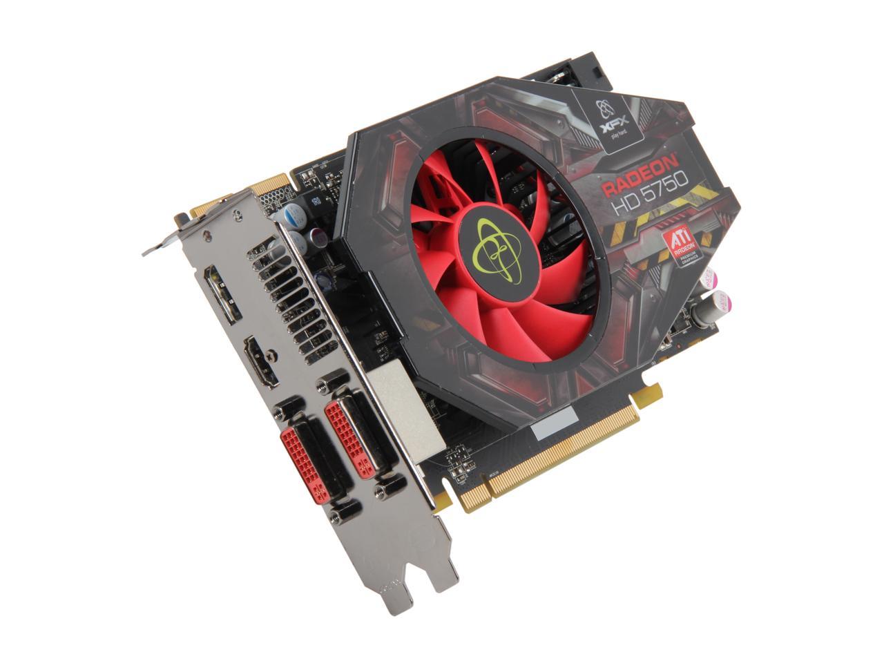 Xfx Radeon Hd 5750 Video Card Hd 575x Znfr Neweggca