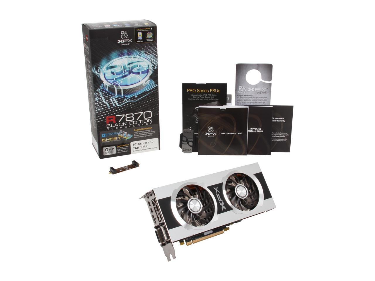 Xfx Double D Radeon Hd 7870 Ghz Edition Directx 11 Fx 787a Cdbc Video Card Newegg Com