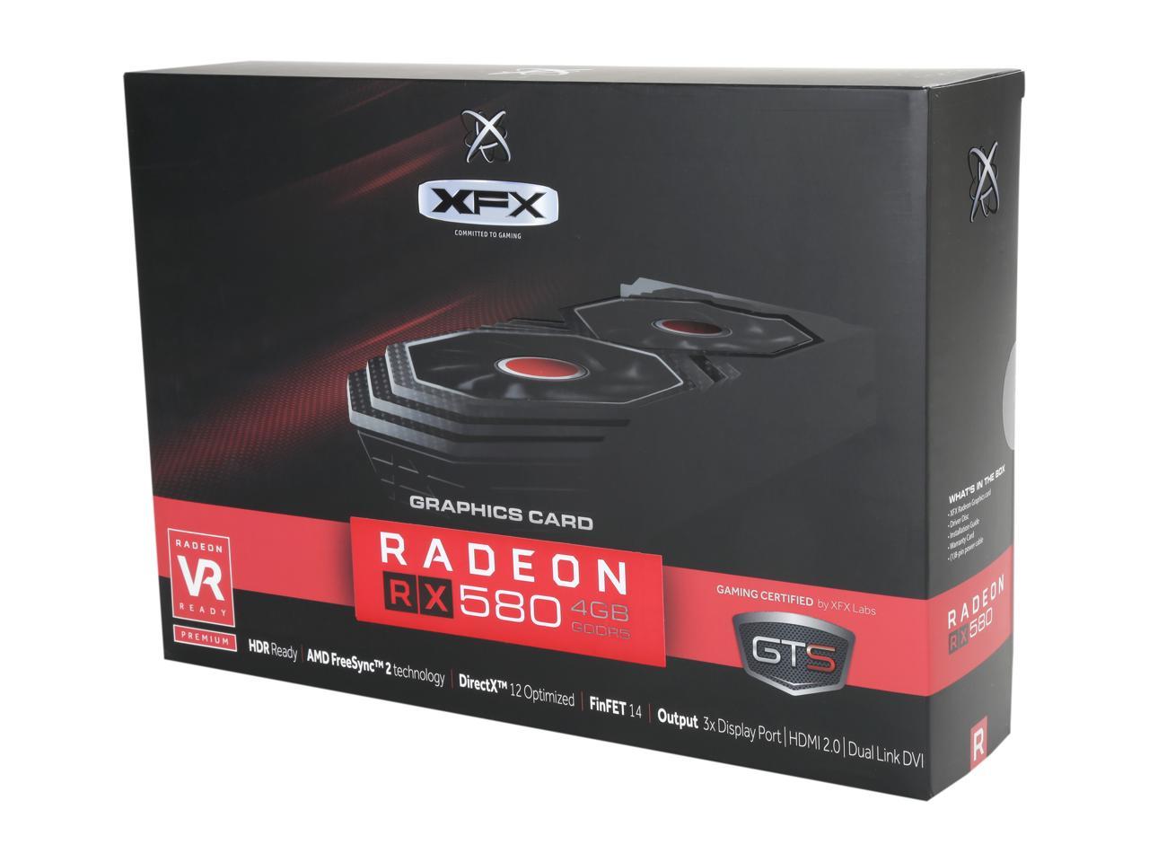 XFX RX-580P427D6 Carte graphique GTS Radeon RX 580 4 Go PCI Express