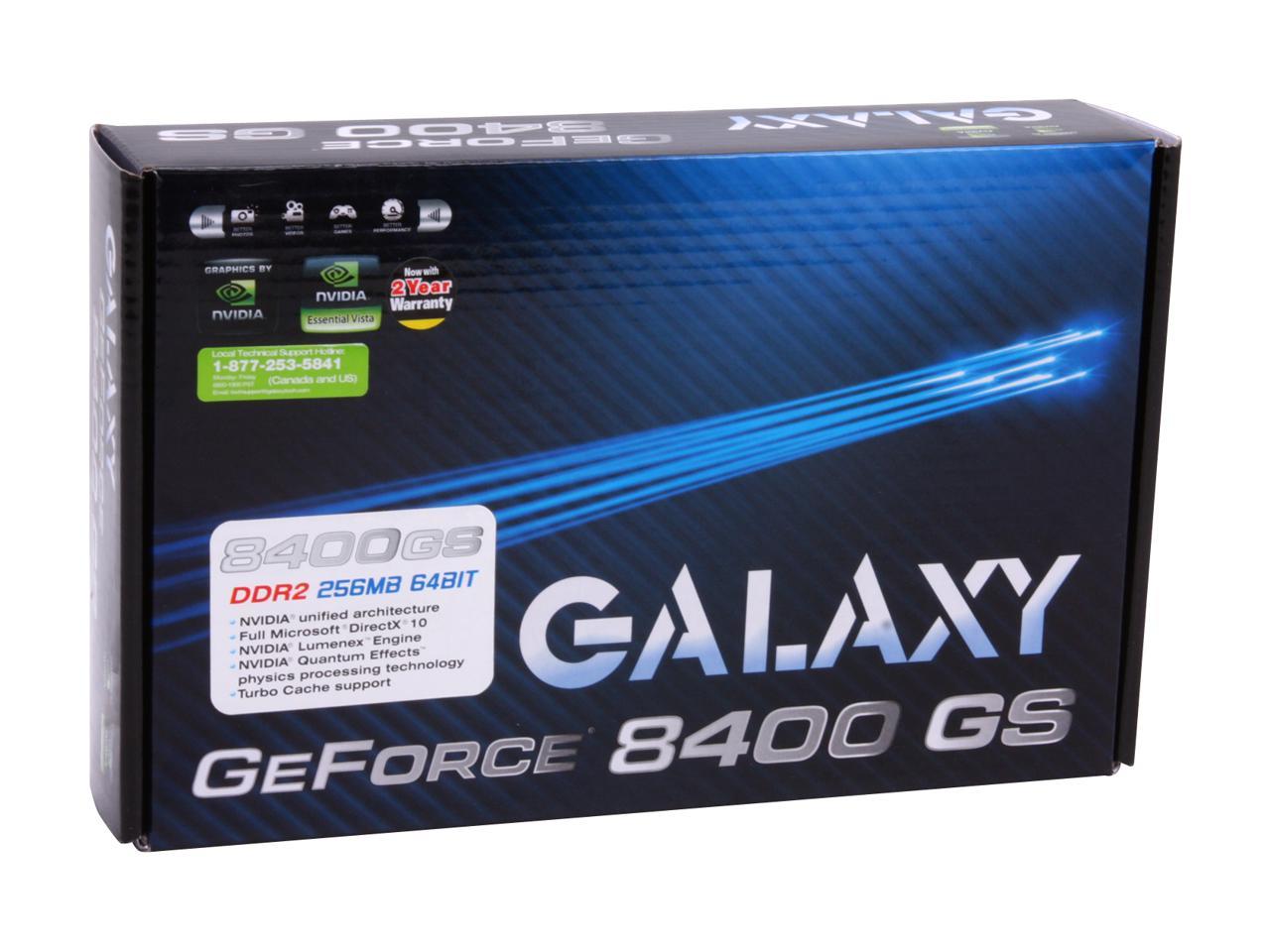 Galaxy GeForce 8400 GS Video Card 84GEE6HDFEXN - Newegg.com