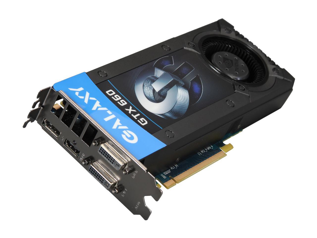 Galaxy Geforce Gtx 660 Directx 11 66nph7dn7dxz 2gb 192 Bit Gddr5 Pci Express 3 0 X16 Hdcp Ready Sli Support Video Card