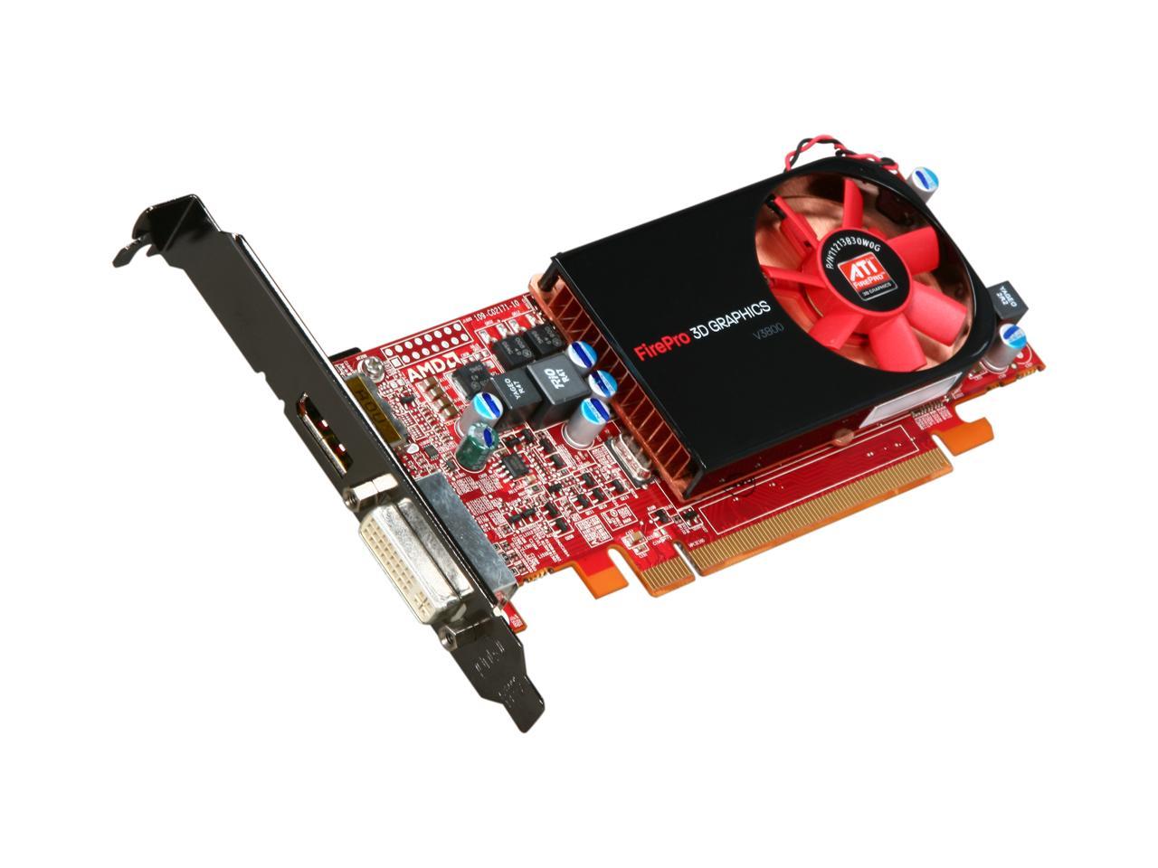 AMD FirePro V3800 100-505607 512MB 64-bit DDR3 PCI Express 2.0 x16 