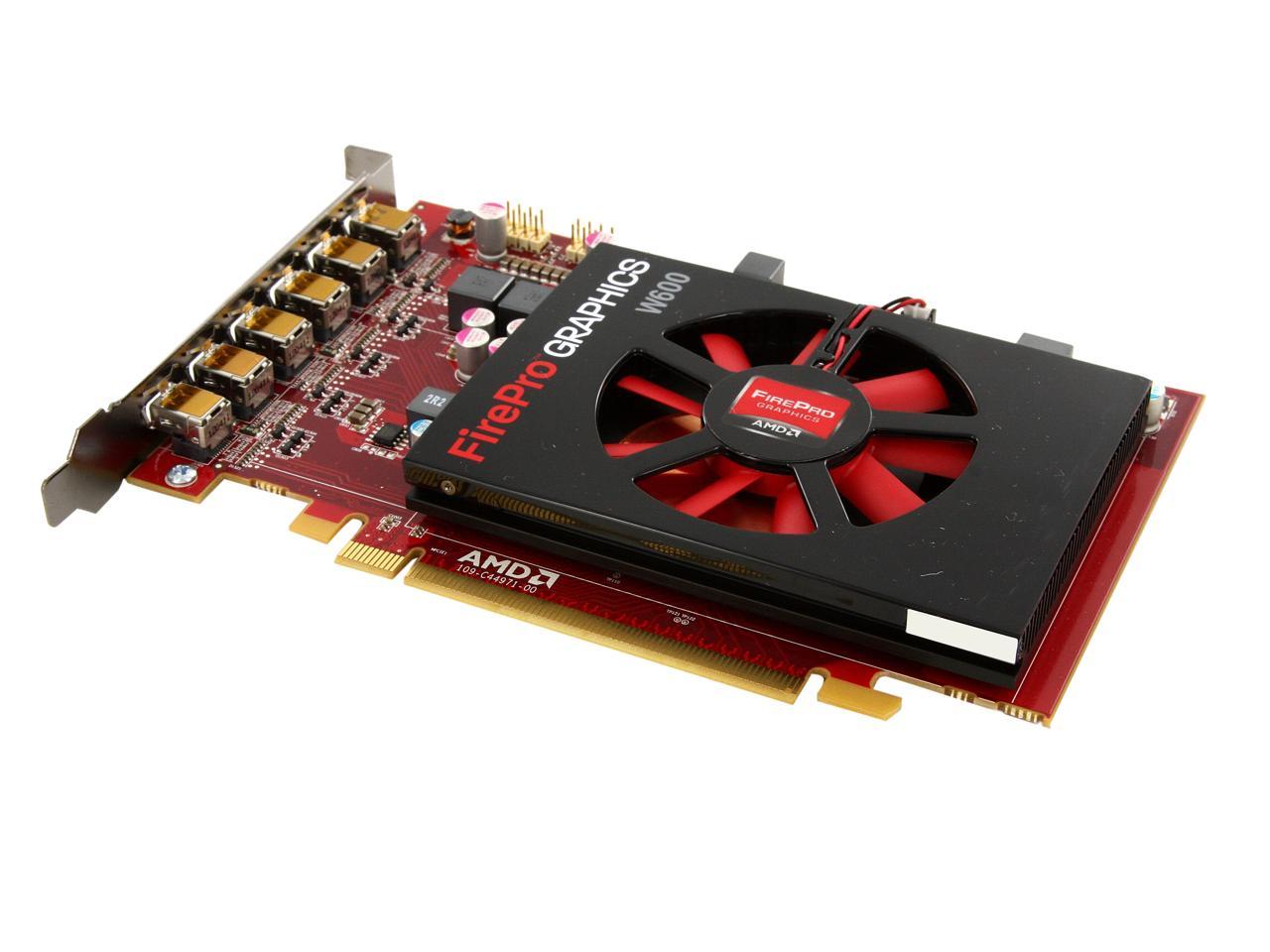 AMD FirePro W600 100-505968 2GB 128-bit GDDR5 PCI Express 3.0 x16 Full  height / half-length Workstation Video Card