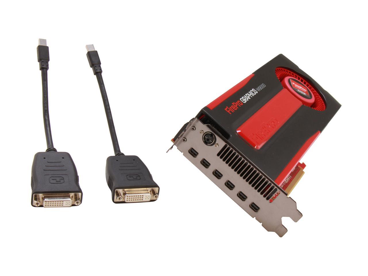 AMD FirePro W9000 100-505859 6GB GDDR5 PCI-Express 3.0 x16 Workstation  Video Card