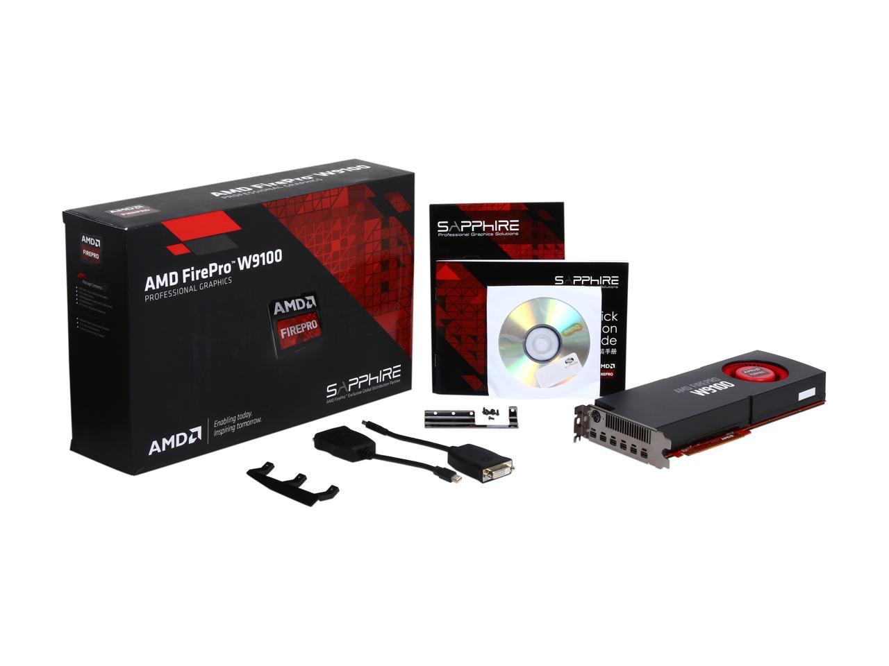 AMD FirePro W9100 100-505725 16GB 512-bit GDDR5 PCI 