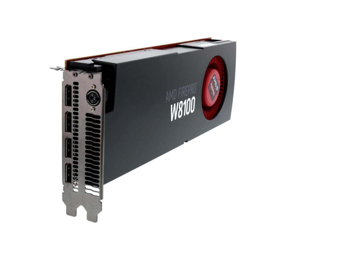 AMD FirePro W8100 100-505976 8GB 512-bit GDDR5 PCI Express 3.0 x16  CrossFire Supported Workstation Video Card