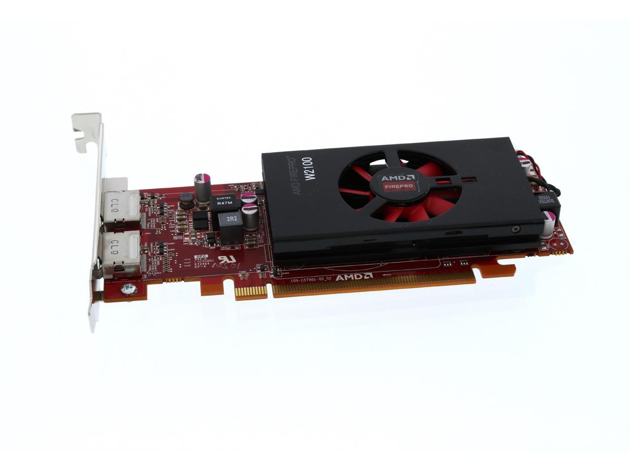 Dell AMD FirePro W2100 2GB 128bit PCI-E x16 2 X DP Y5FR3 102C5790300 