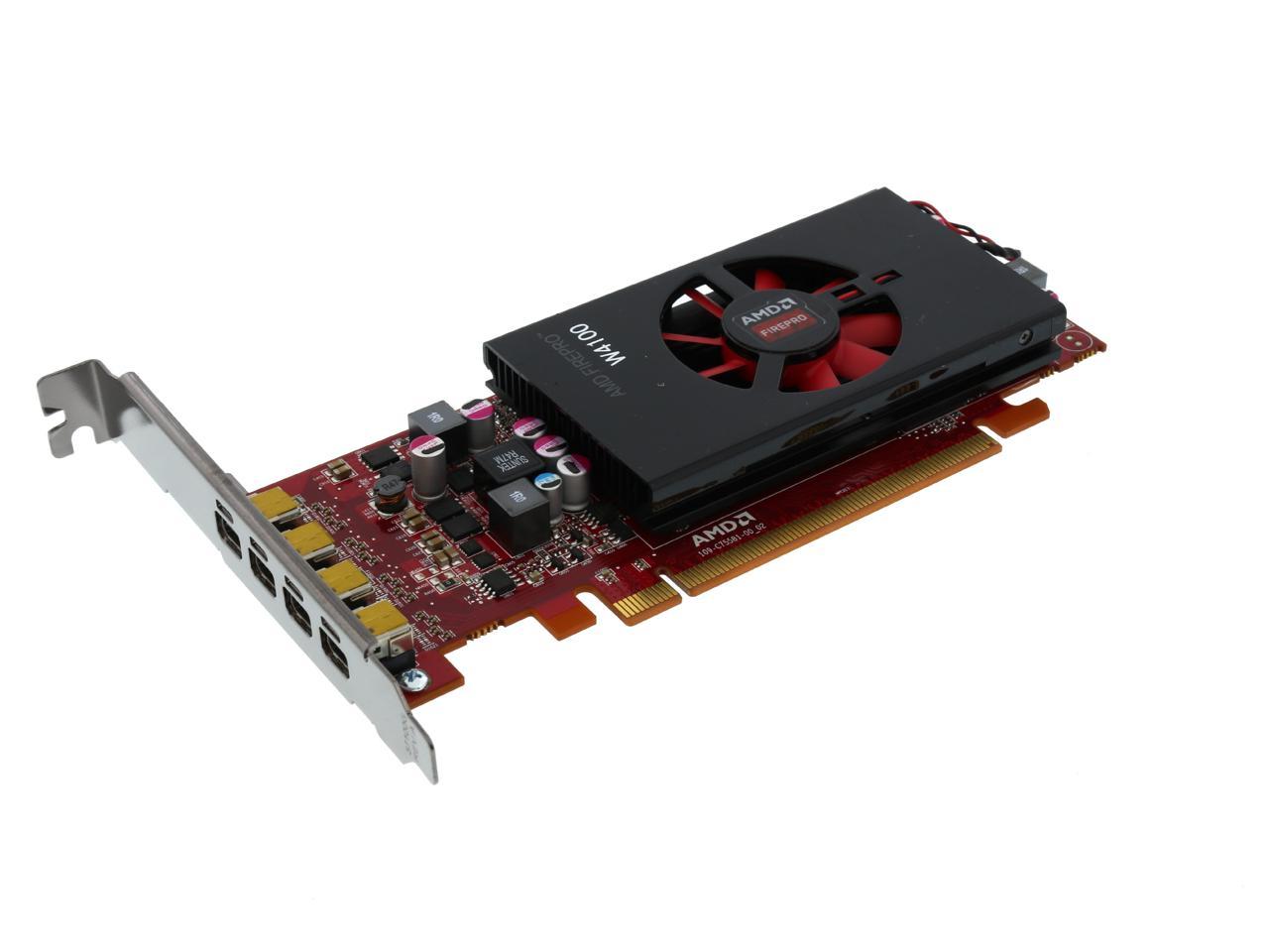 AMD FirePro W4100 100-505979 2GB 128-bit GDDR5 PCI Express 3.0 x16 Half  Height Workstation Video Card
