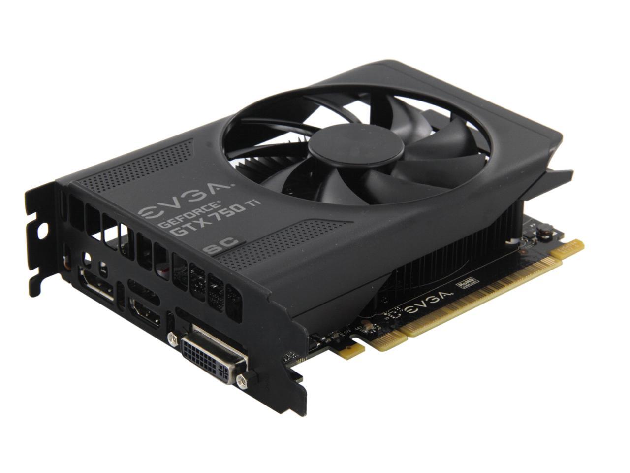 EVGA GeForce GTX 750 Ti Superclocked Graphics Card 02G-P4-3753-KR