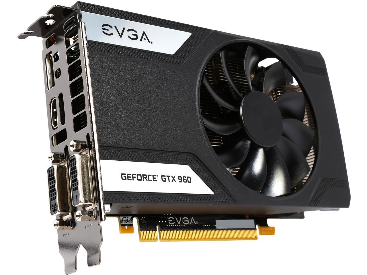 Evga Geforce Gtx 960 02g P4 2962 Kr 2gb Sc Gaming Only 6 8 Inches Perfect For Mitx Build Graphics Card Newegg Com