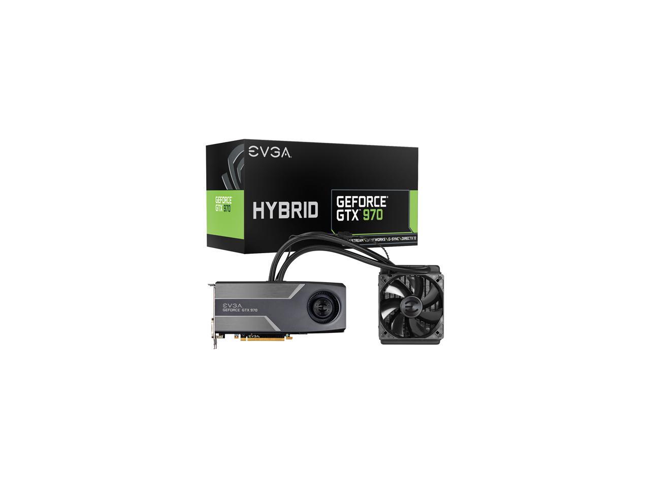 EVGA GeForce GTX 970 04GP41976KR 4GB HYBRID GAMING, "All in One" No