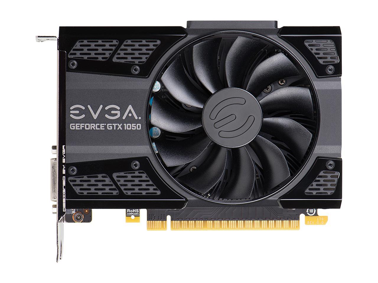 EVGA GeForce GTX 1050 GAMING, 02G-P4-6150-KR, 2GB GDDR5, DX12 OSD Support  (PXOC)