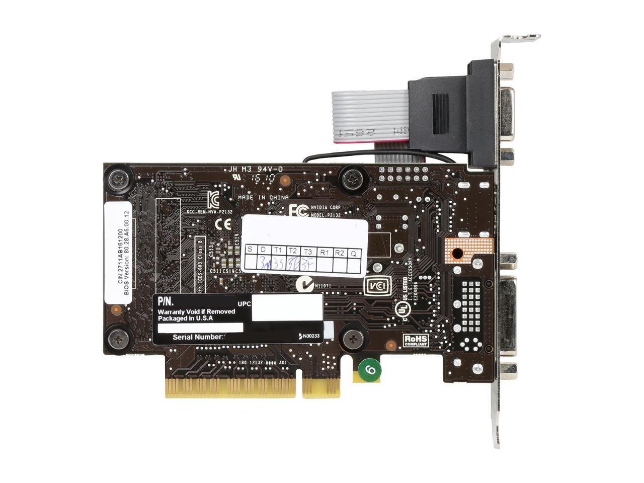 Refurbished: EVGA GT 710 1GB DDR3 64-bit Single Slot, (Optional) Low ...